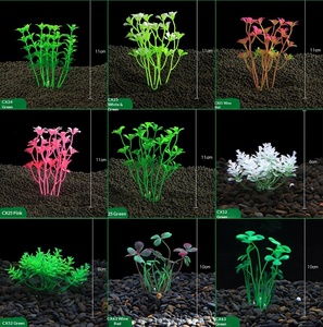 モダンなカラフル樹脂製水槽装飾人工小型植物バッグ海水水槽アクセサリー魚用エコフレンドリー - Product Image 6