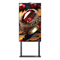 Écran publicitaire numérique LCD haute luminosité 2500 nits de 55 pouces, lisible en plein soleil, pour affichage vitrine avec SDK