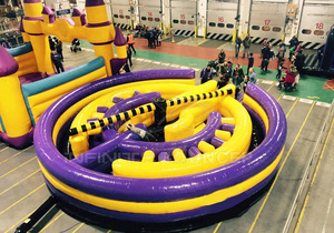 Jeu d'effacement gonflable extérieur Jeu d'effacement d'obstacle coloré pour enfants et adultes - Product Image 6