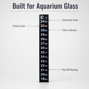 Capteur de température numérique LCD de haute qualité pour aquarium, autocollant thermomètre pour aquarium - Product Image 6