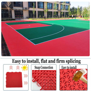 Terrain de <span class=keywords><strong>tennis</strong></span> multisports d'extérieur Carreaux en plastique PP imperméables avec gazon artificiel pour basket-ball, <span class=keywords><strong>tennis</strong></span>, cornichon - Product Image 2