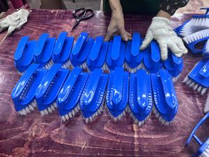 Brosse à linge manuelle grande bleue et blanche, brosses de nettoyage ménagères, brosse de récurage douce pour les mains - Product Image 5