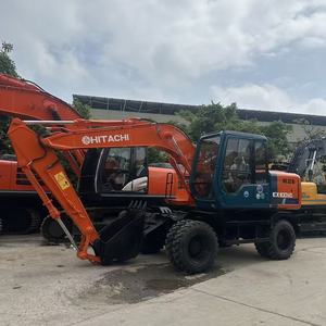Excavadora de Ruedas HITACHI Modelo 2023 EX100 EX100WD de 10 Toneladas, con Rodamientos Potentes, Alto Rendimiento y Equipo de Construcción Confiable - Product Image 3