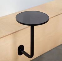 Table de bar murale en acier inoxydable sur mesure pour café