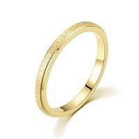 Meistverkaufter Europäisch-Amerikanischer Trendiger Matter Edelstahl Unisex-Ring Beliebter Minimalistischer Geometrischer Schlichter Ring