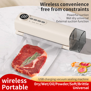 Nouvelle machine de scellage alimentaire miniature pour la maison, <span class=keywords><strong>sans</strong></span> <span class=keywords><strong>fil</strong></span>, portable, rechargeable par USB, semi-automatique, en plastique, faible bruit, compatible avec les camping-cars - Product Image 2