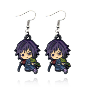 <span class=keywords><strong>Pendientes</strong></span> <span class=keywords><strong>de</strong></span> Diseño Nuevo con Figura <span class=keywords><strong>de</strong></span> <span class=keywords><strong>Tanjiro</strong></span> Demon Slayer Kimetsu No Yaiba para Mujeres y Niñas - Product Image 3