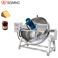 Chaudière de cuisson électrique à vapeur et gaz GPL à double enveloppe de 50kg, 100kg, 150kg, 200kg, 300kg pour la fonte du fromage/du chocolat et la confiture