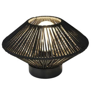 Lampada da tavolo con filo di seta, diametro 200 mm, E27, potenza 40W, ideale per decorazione e ambientazione di spazi. - Product Image 1