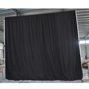 Quick install modular telescopic <b>backdrop</b> <b>stand</b> event stage adjustable pipe and drape - Product Image 1