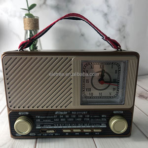 RD-311UBT портативное металлическое Fm-радио с фонариком и часами - Product Image 6