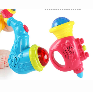 Per bambini piccola tromba giocattolo di gioco piccolo strumento musicale di musica della lumaca luce piccolo bambino di puzzle 1-3 anni di età prima educazione - Product Image 1