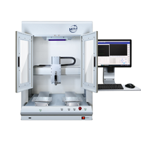 Robot de distribution automatique 3 axes haute précision avec système de vision CCD, distributeur de colle froide programmable pour l'électronique et le bois