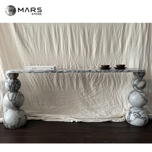 Blanco y Negro Venta al por mayor Turquía Calacatta para el hogar Precio Cocina Bar Beige Consola Mesa Diseño moderno Hotel Mármol blanco - Product Image 5