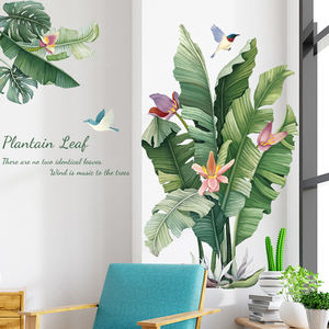 Smontabile living room vinile pianta a foglia 3d autoadesivi di arte della parete - Product Image 3