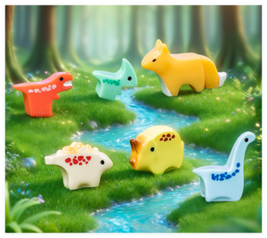 Mini Styles Sculpture Sur Bois À La Recherche Renard Cochon <span class=keywords><strong>Dinosaure</strong></span> Poupée Chiffres Collection Résine Animal Figurine Miniatures <span class=keywords><strong>Aquarium</strong></span> Décoration - Product Image 3