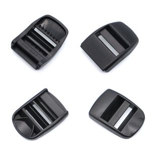 Hebilla de plástico negra para mochila, cierre de ajuste de cuatro posiciones de 26 mm para correas de bolsos de exterior - Product Image 1