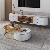 Meuble TV de luxe léger à l'italienne laque minimaliste moderne 30cm étroit pour petits appartements armoire à dalles de roche salon