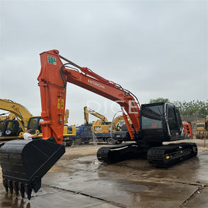 Excavatrice de chantier sur chenilles de 12 tonnes certifiée CE, d'occasion, Hitachi ZX120-6, faible nombre d'heures, comprend moteur, pompe, boîte de vitesses - Product Image 4