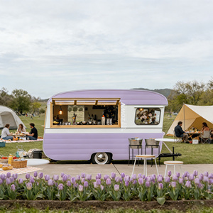 High Load Bearing Towable Food Cart Outdoor Beach Snack And Ice Cream <b>Trailer</b> - Product Image 1