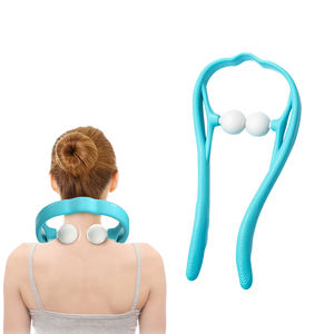 Masseur manuel pour le cou et les épaules, double point, auto-masseur, outil de soins de santé, masseur manuel pour le cou, PP+TPE, unisexe - Product Image 3