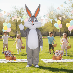 Disfraz de Mascota de Alta Calidad y Atractivo Diseño de Conejo de Pascua, Disfraz de Animal de Peluche para Fiestas de Cumpleaños/Eventos/Promociones - Product Image 2