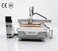 Routeur CNC ATC de haute précision avec dispositif rotatif, machine de fraisage CNC automatique, ligne de production d'artisanat en bois et de meubles