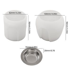 Bougeoir à huile essentielle en cristal pour bricolage gypse hydroponique plante pot de fleurs cire fondante poêle diffuseur outils pour gâteau - Product Image 5