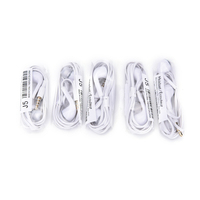 5 pièces J5 écouteurs intra-auriculaires mains libres avec micro pour téléphones HTC/Xiaomi