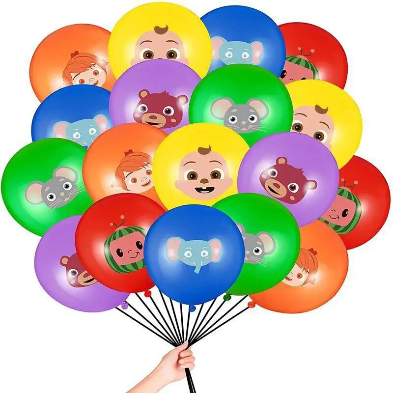 2023 Spiel Thema Banner Latex Ballon Set Alles Gute zum Geburtstag Pull Flag Cake Topper Party Supplies Baby Shower Dekoration