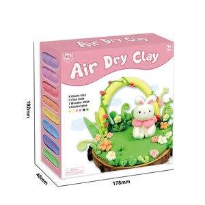Fournisseur OEM – Kit d'art pour enfants : Pâte à modeler 4 couleurs avec outils de sculpture pour enfants, adultes, garçons et filles, Thème <span class=keywords><strong>Lapin</strong></span> et Jardin - Product Image 2