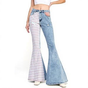Wholesale Custom Women's Relaxed Fit Wide Leg <b>Denim</b> Jeans Premium Cotton Fashion Clothing Supplier OEM Services - Product Image 1