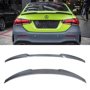 Aileron de coffre arrière en fibre de carbone style CS pour berline A-Class W177 V177 2018-2023, finition polie avec ruban adhésif - Product Image 1