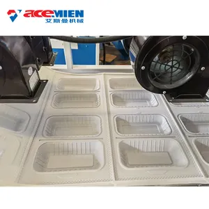 Fully Automatic Biodegradable meal box sheet extrusion equipment Food Container vacuum forming Making Machine