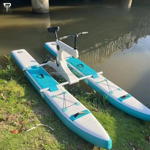 JTRDA 2024 Bicicletta Acquatica Gonfiabile Drop Stitch per Adulti - Pedalò Galleggiante per Mare e <span class=keywords><strong>Lago</strong></span>, Capacità 150KG, Garanzia 1 Anno - Product Image 3