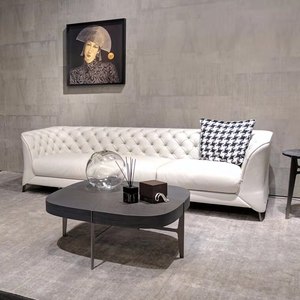 Sofá clásico Chesterfield con hebilla, sofá de cuero verde, muebles para el hogar alemanes, sofá moderno de cuero de lujo para sala de estar - Product Image 5