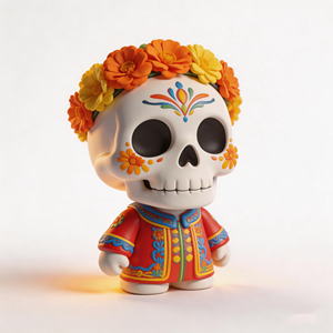 Figura de PVC Personalizada, Estilo Día de Muertos, Pequeño Esqueleto Decorativo - Product Image 2