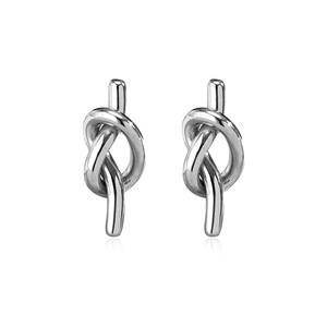 CAIOOCHE Boucles d'oreilles clous nœud d'amour en acier inoxydable <span class=keywords><strong>plaqué</strong></span> <span class=keywords><strong>or</strong></span> de haute qualité 12 mm, polies, faites à la main, <span class=keywords><strong>bijoux</strong></span> fins <span class=keywords><strong>pour</strong></span> femmes - Product Image 4