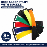 Sangle auto-agrippante robuste en nylon double face réglable avec boucle en plastique pour chapeaux
