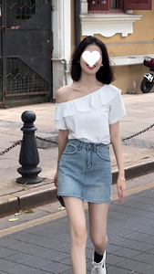 2026 <span class=keywords><strong>Blusa</strong></span> da <span class=keywords><strong>Donna</strong></span> con Spalla Obliqua, T-shirt <span class=keywords><strong>Elegante</strong></span> e Sexy, <span class=keywords><strong>Blusa</strong></span> Femminile - Product Image 3