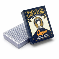 Cartes de poker durables 100% plastique, anti-usure, imperméables, vente en gros pour le divertissement