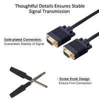 Vhxsin — câble audio-vidéo vga vers vga, 1M/1.5M/2M, prix d'usine