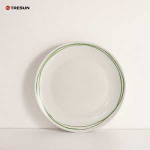 16 pièces <span class=keywords><strong>en</strong></span> gros prix direct usine vert et blanc impression d'assiettes <span class=keywords><strong>en</strong></span> <span class=keywords><strong>porcelaine</strong></span> ensembles <span class=keywords><strong>service</strong></span> de vaisselle pour 4 - Product Image 6