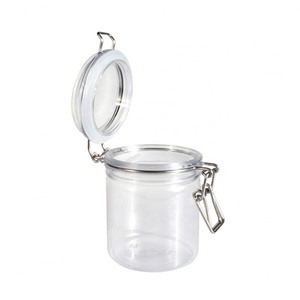 Good Price 500ml PET <b>Plastic</b> Storage <b>Jar</b> With Flip Top Lid for Food Cookie Honey - Product Image 1