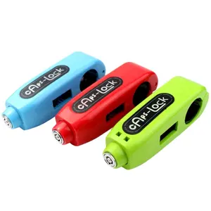 Manillar de alta seguridad Grip-Lock Anti-robo Mango Lock Vehículo eléctrico Grip Caps Lock para motocicleta Bicicleta Scooter