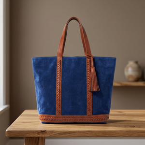 Sac à main pour femme en cuir véritable BS INTERNATIONAL, étanche, écologique, avec fermeture éclair, antivol, sangle amovible - Product Image 1