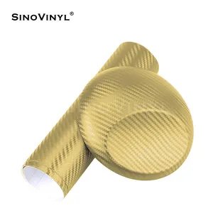 สติกเกอร์คาร์บอน3D ชนิดโพลีเมอร์ยืดหยุ่นสูงสินค้าใหม่ Sinovinyl