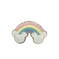 ใหม่ที่กำหนดเองแววรุ้งเหล็กบน Chenille เย็บปักถักร้อยแพทช์