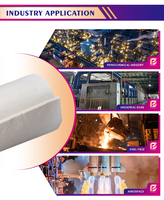 Manta de Fibra Biodegradable 1260C de Baja Persistencia Biológica, Rollo de Aislamiento Térmico, Alfombra Refractaria Ignífuga para Horno de Pizza y Forja