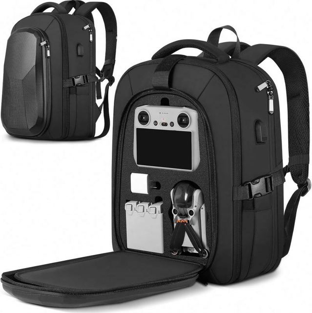 Free Sample Waterproof Hard Carrying Case Portable Travel Large Drone Bag Backpack Compatible with DJI Mini 3 Pro with RC